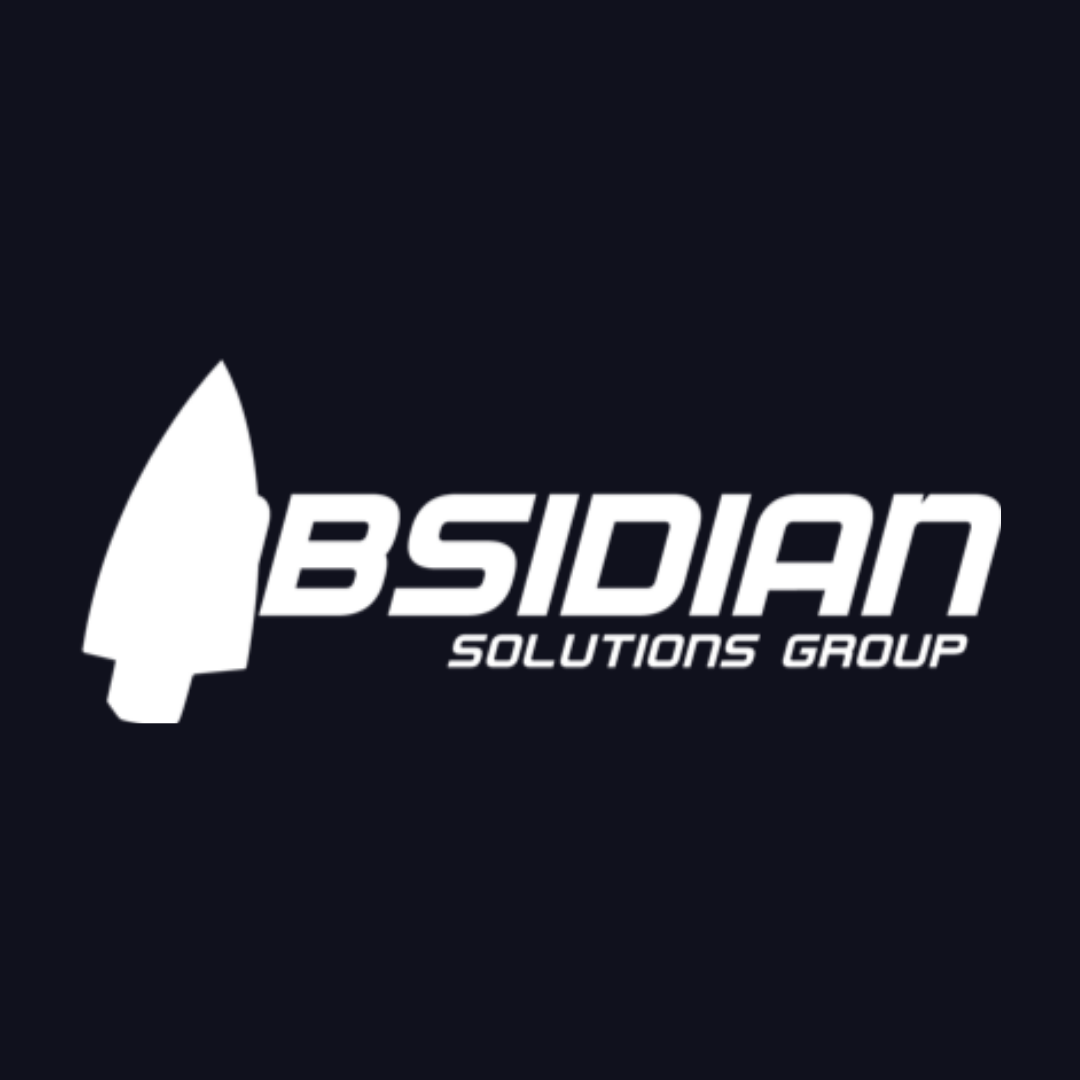 a logo for a company called obsidian solutions group
