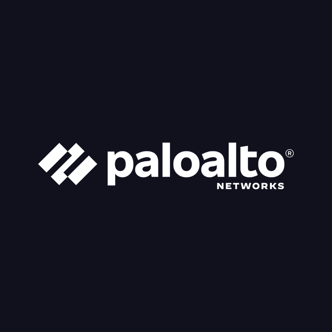 the paloalto networks logo is white on a dark blue background .