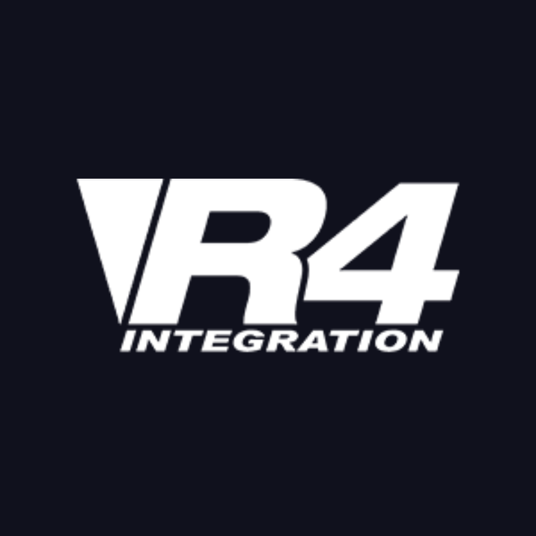 a logo for a company called r4 integration
