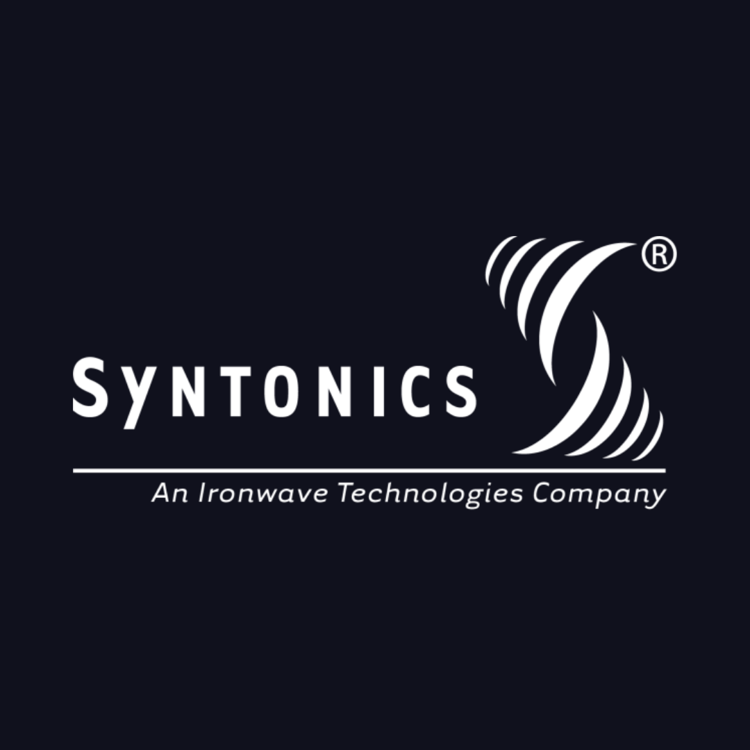 a logo for syntonics an ironwave technologies company