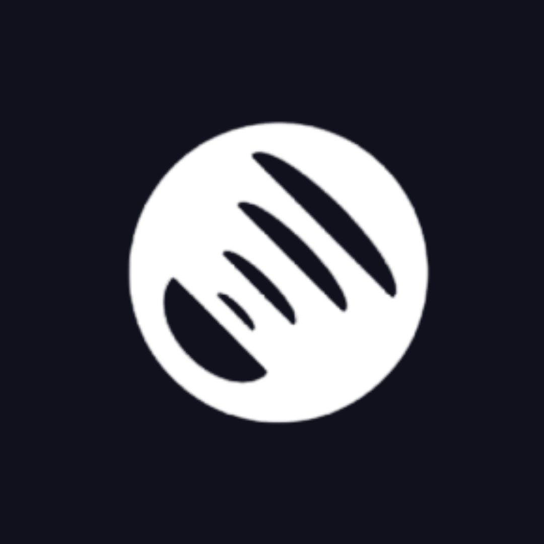 a white circle with a black circle inside of it