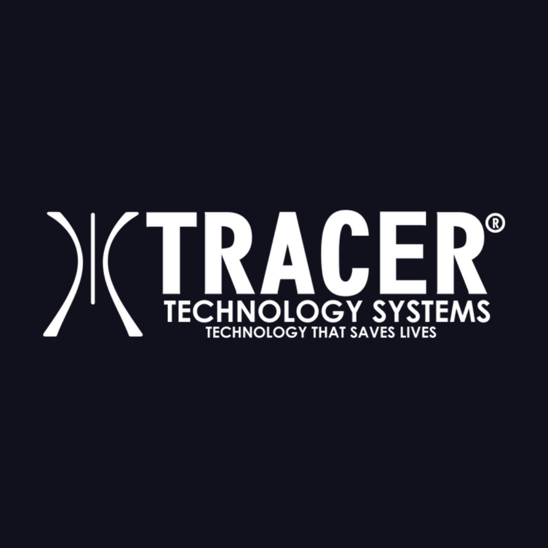 the logo for tracer technology systems is a technology that saves lives .