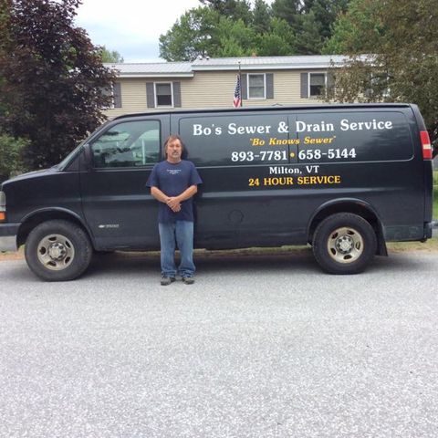 The Owner and Company Car — Milton, VT — Bo's Sewer & Drain Service