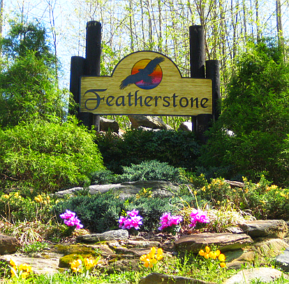 featherstone property sign, franklin, NC