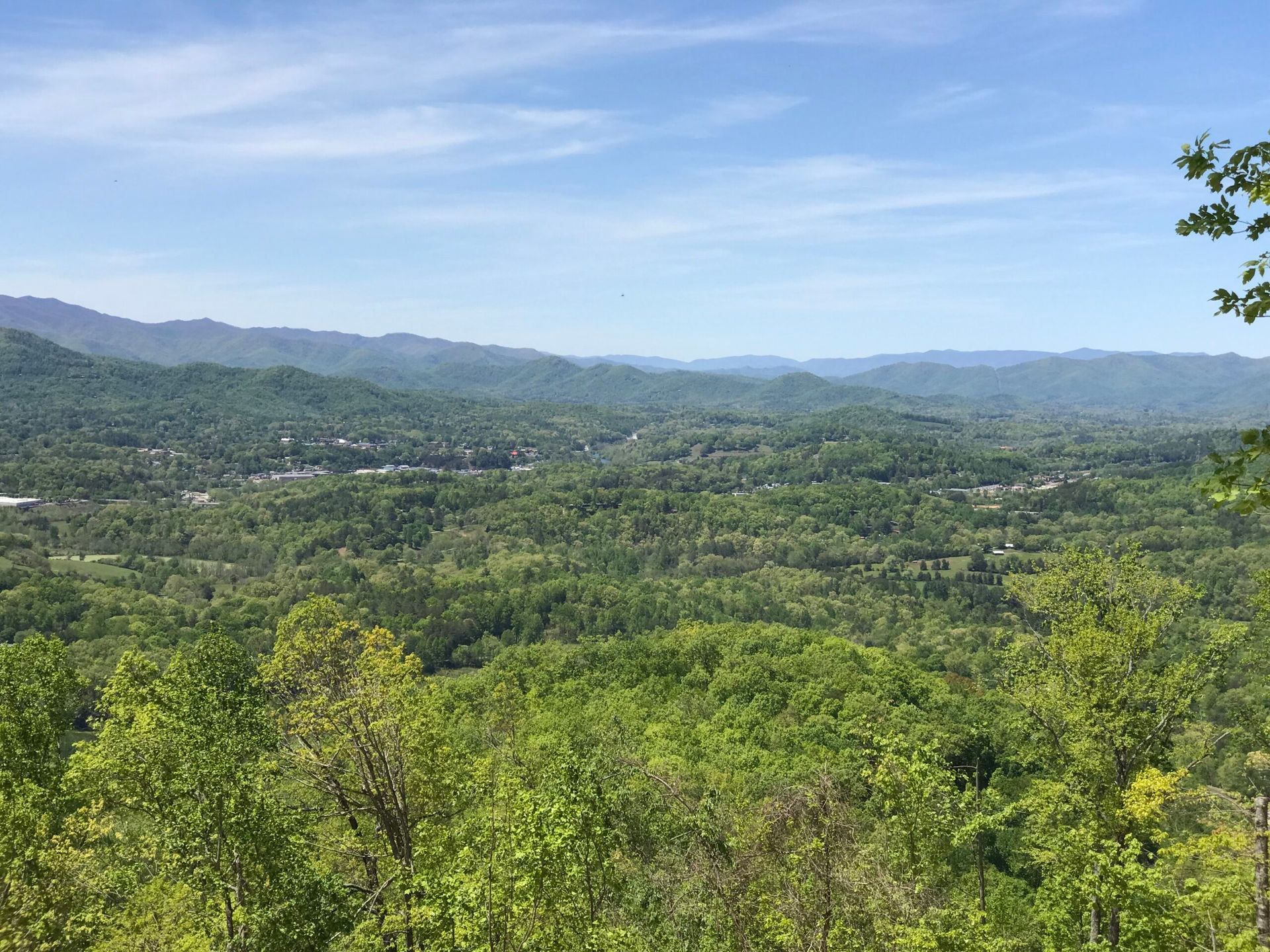 summer in the mountains from lot 32 at Featherstone in Franklin North Carolina