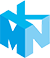 Blue, 3D logo with 