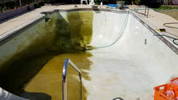 acid cleaning halfway down the middle