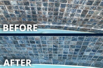 before and after tile cleaning