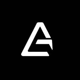 The letter a is in a triangle on a dark background.