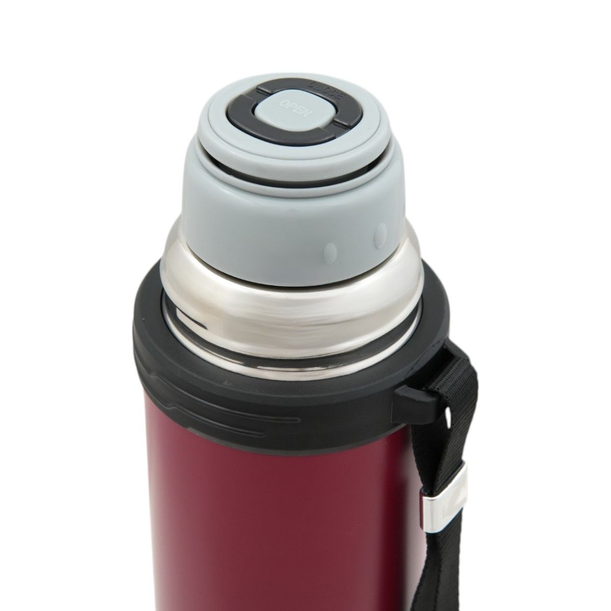 Termo SPINIT Thermal Plus color marrón con caja negra.