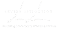 Levine Litigation logo: white cursive "L" with text "Levine Litigation," and tagline: "Protecting Consumers & Families".