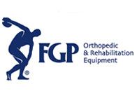 Il logo delle apparecchiature ortopediche e riabilitative raffigura un uomo che lancia un frisbee.