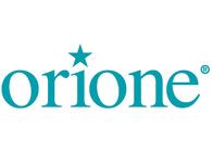 Il logo di Orione è blu e bianco con una stella al centro.