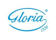 Il logo Gloria 1926 è blu e bianco su sfondo bianco.
