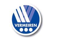 Un cerchio blu e bianco con sopra la parola vermeiren.