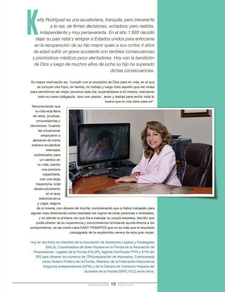 News Paper Layout — Fort Myers, FL — Easy Tramites Corp