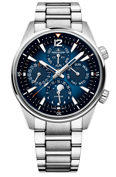 a jaeger lecoultre Polaris watch with a blue face