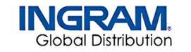 Ingram Global Distribution logo in blue and black.