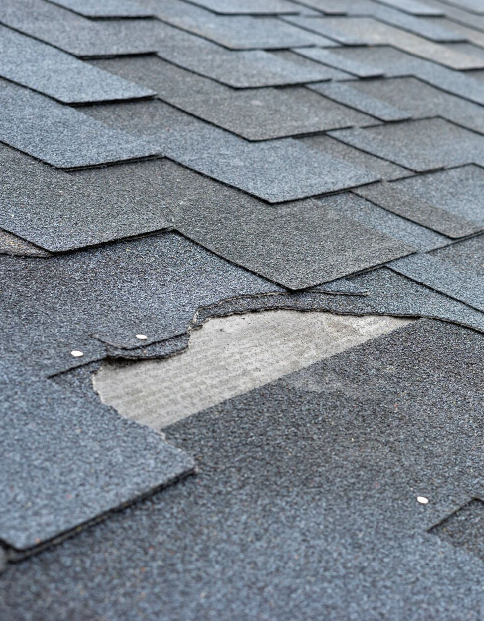 worn shingles