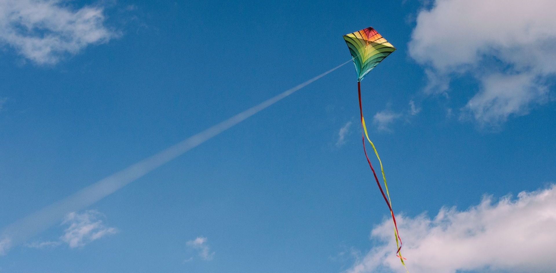 kite flying in the wind