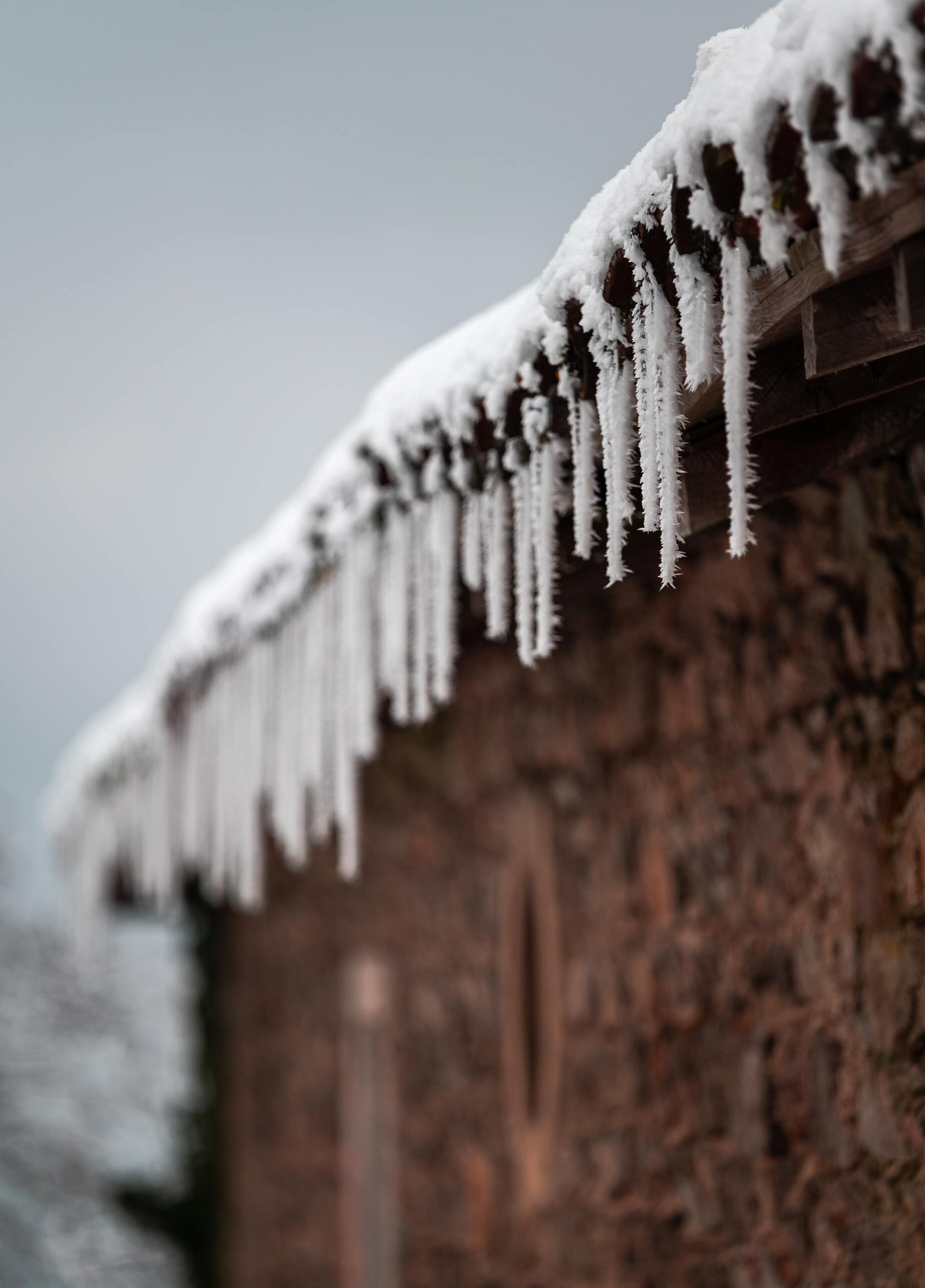 icicles on a roof