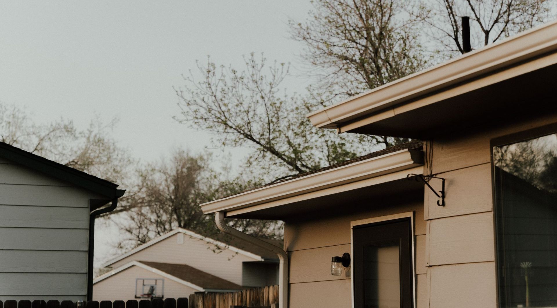 gutters on a house