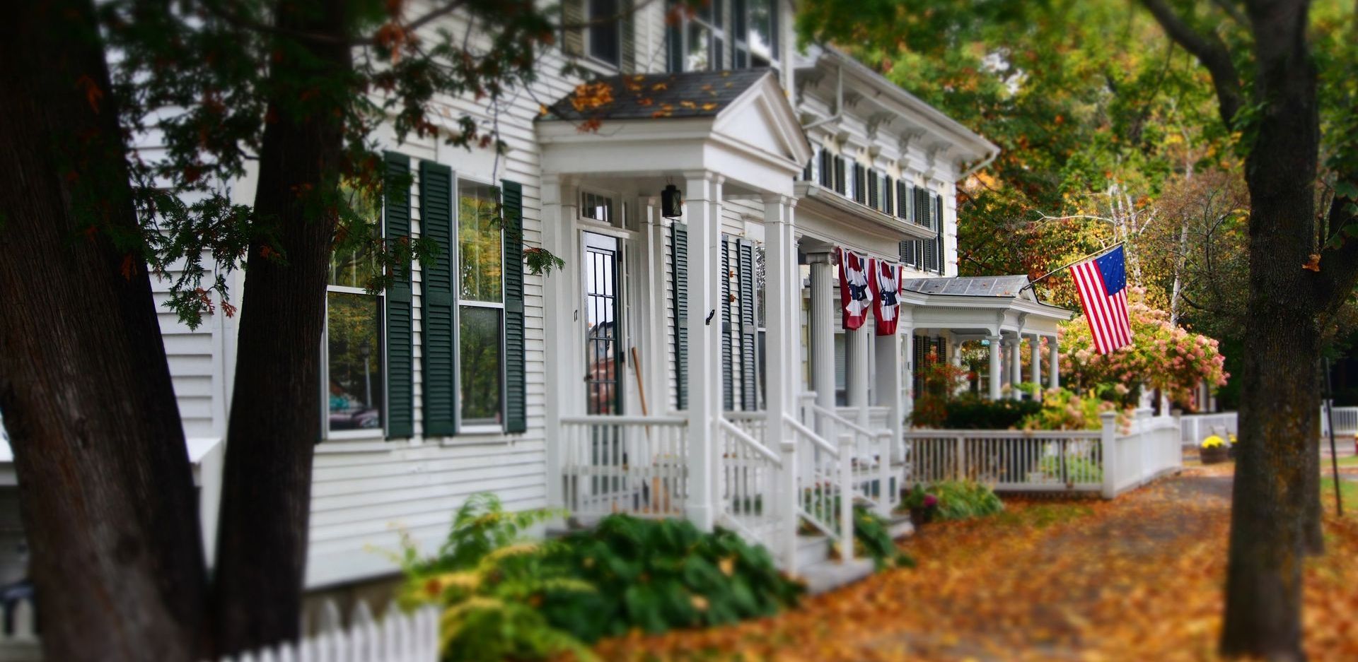 house in the fall