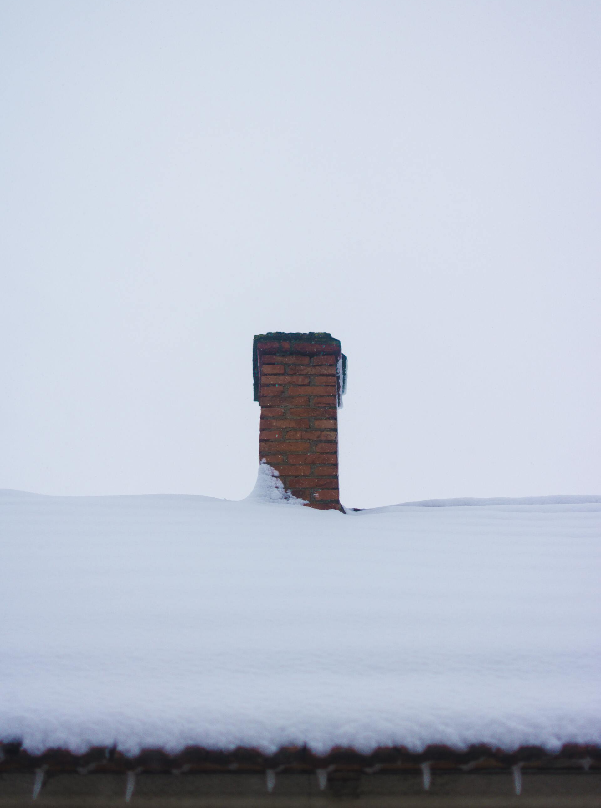 snow on a roof