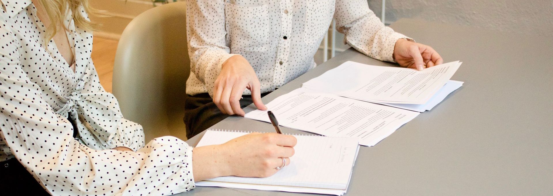 women negotiating a contract