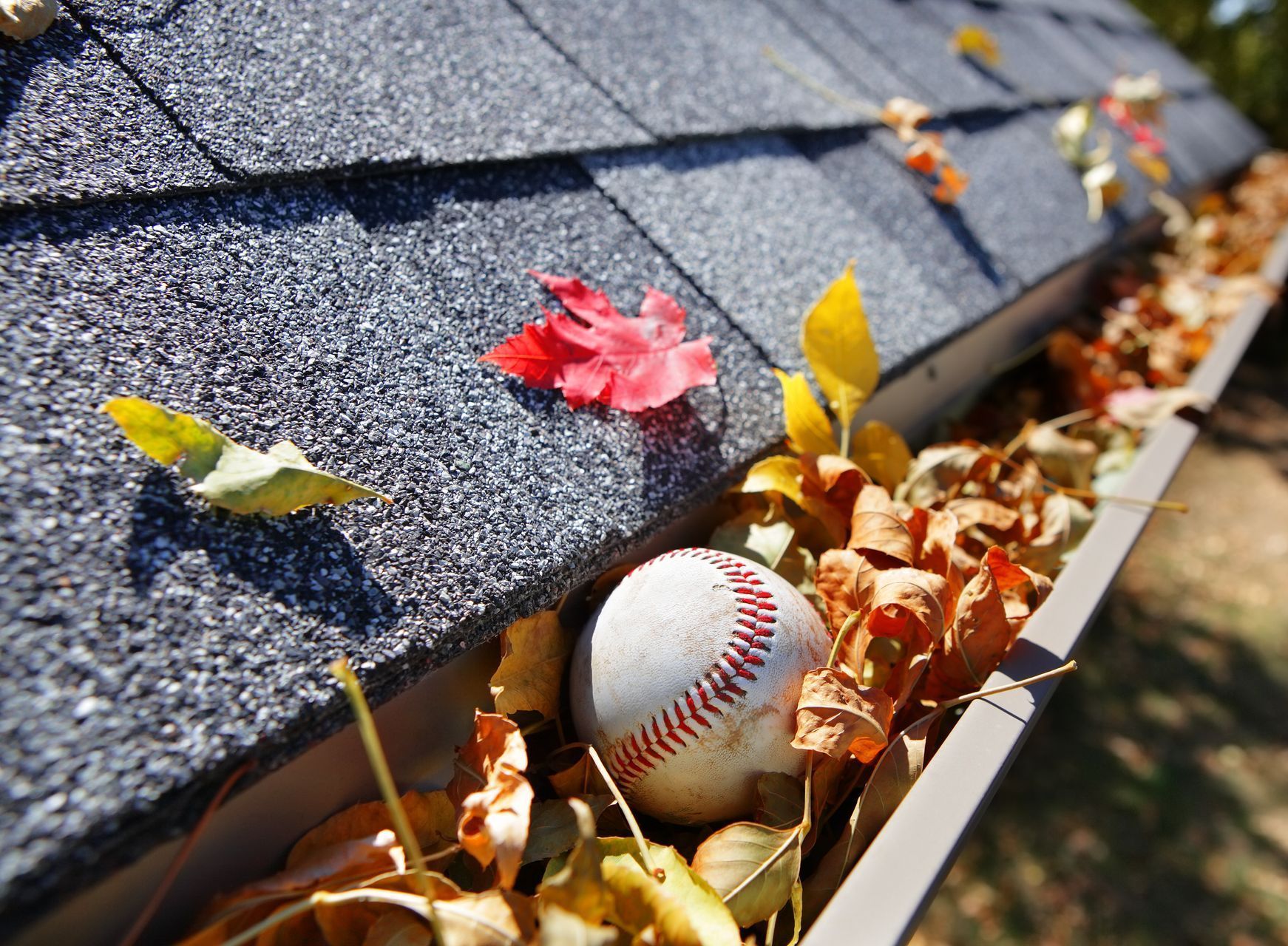 gutter on a house