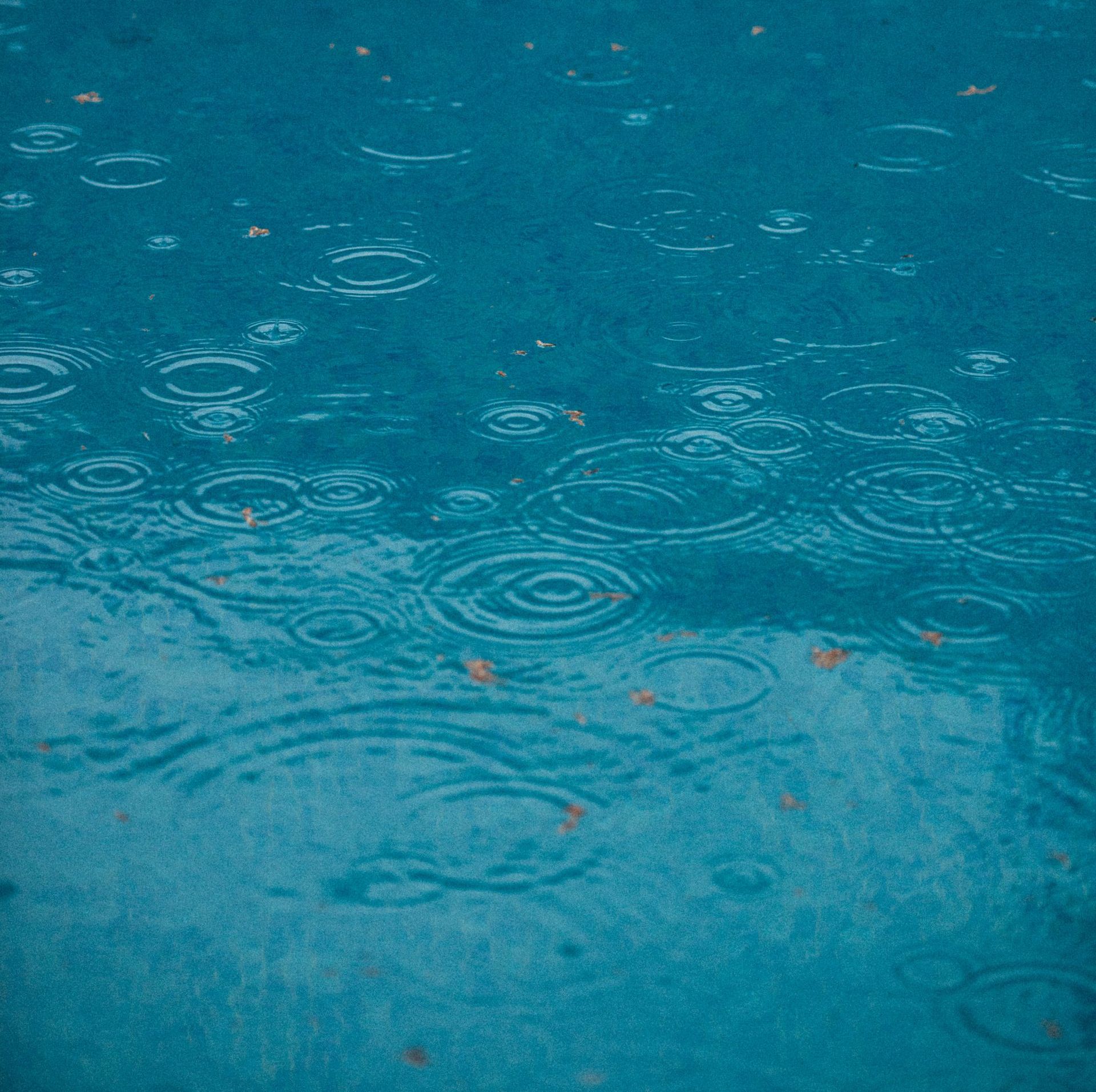 rain pooling