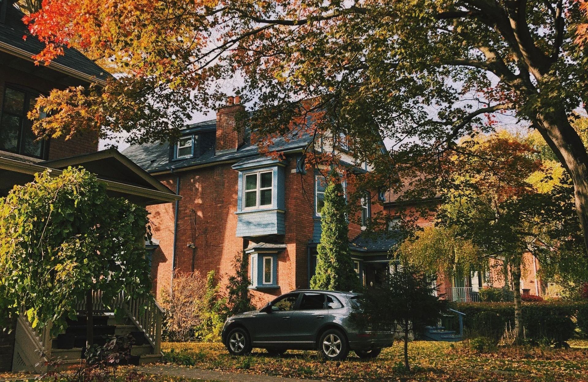 house in the fall