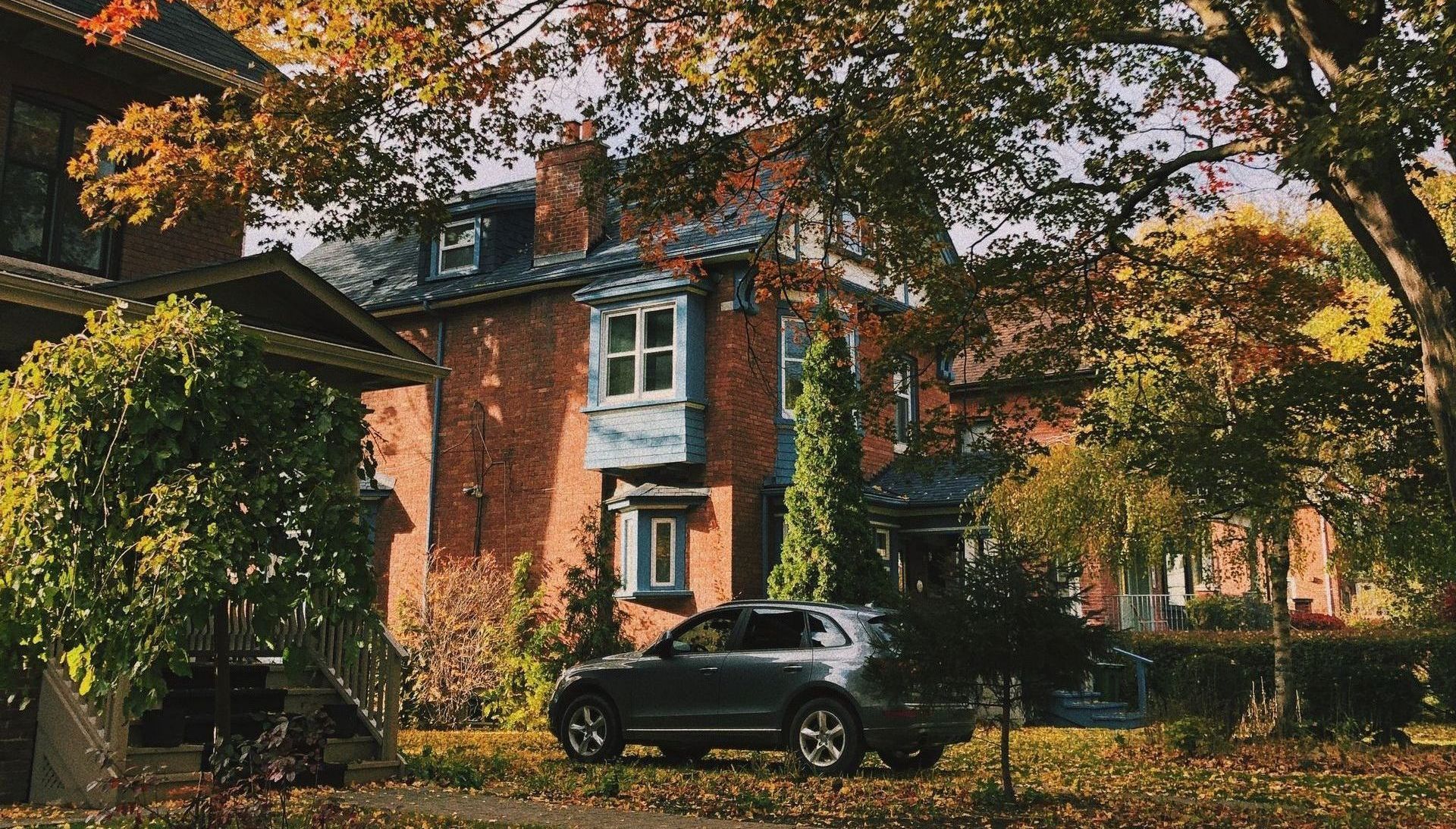 house in the fall