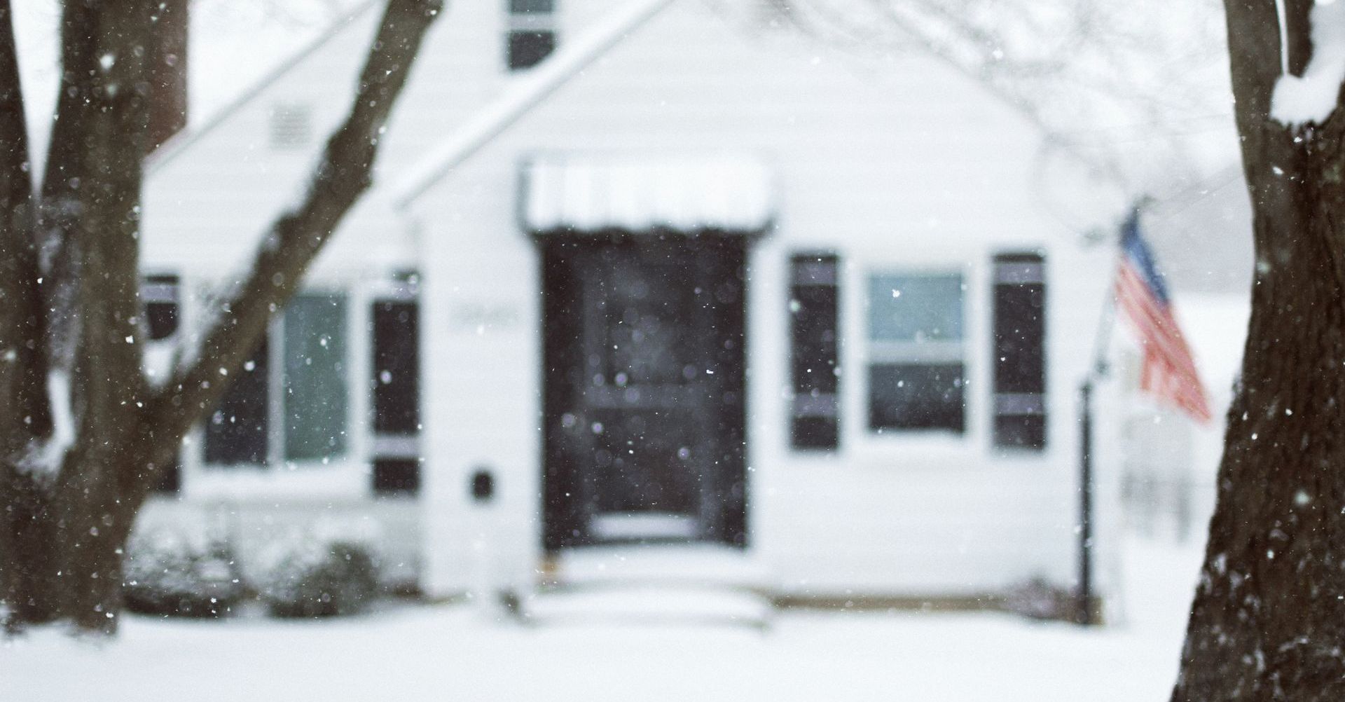 house in winter