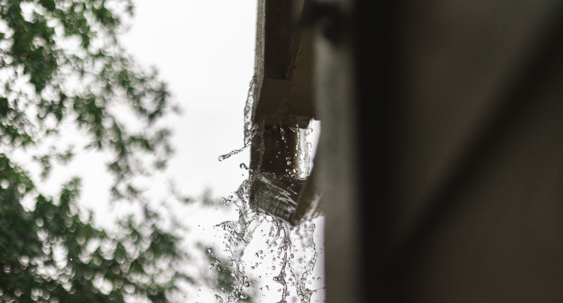 gutter on a house