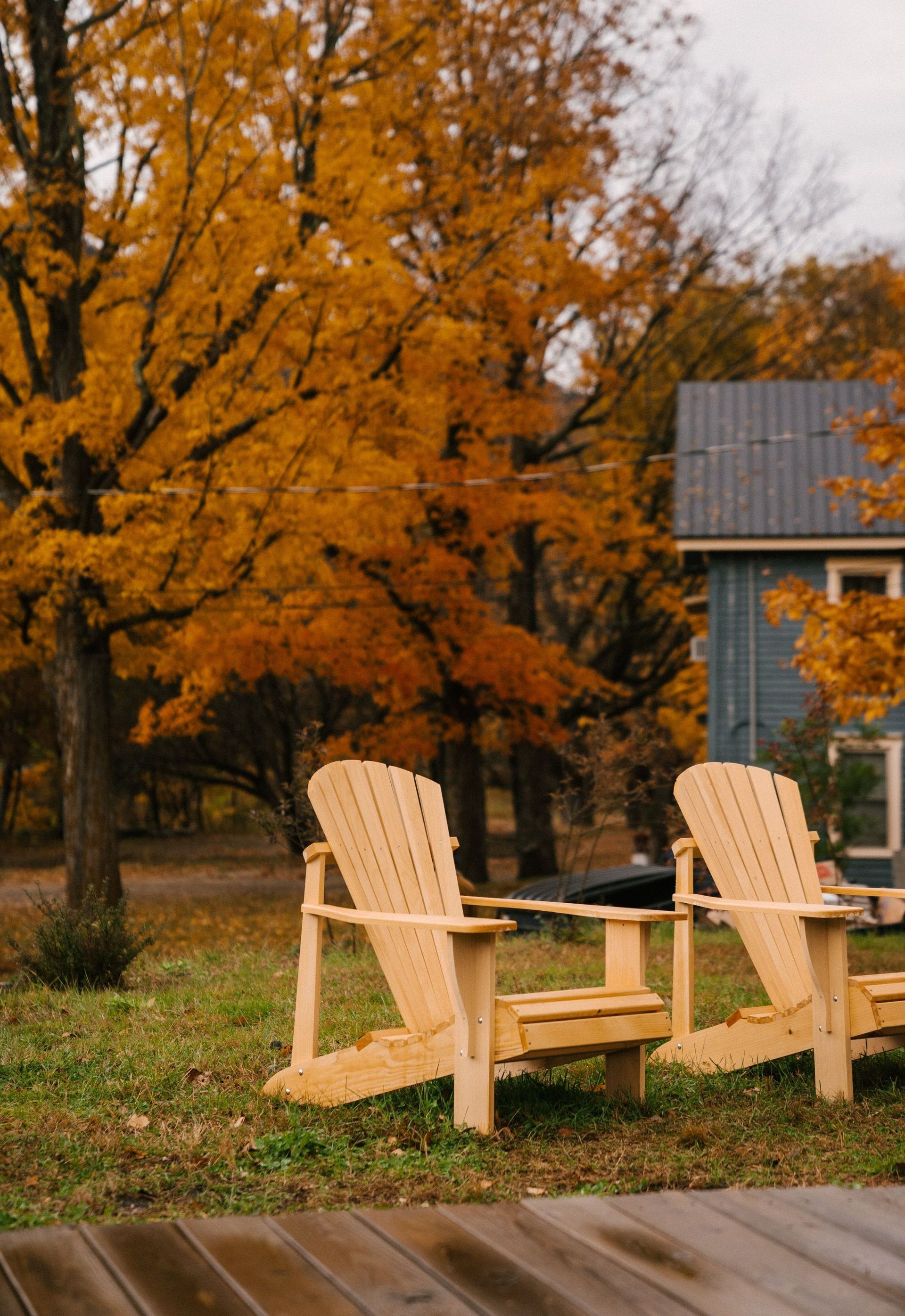 house in the fall