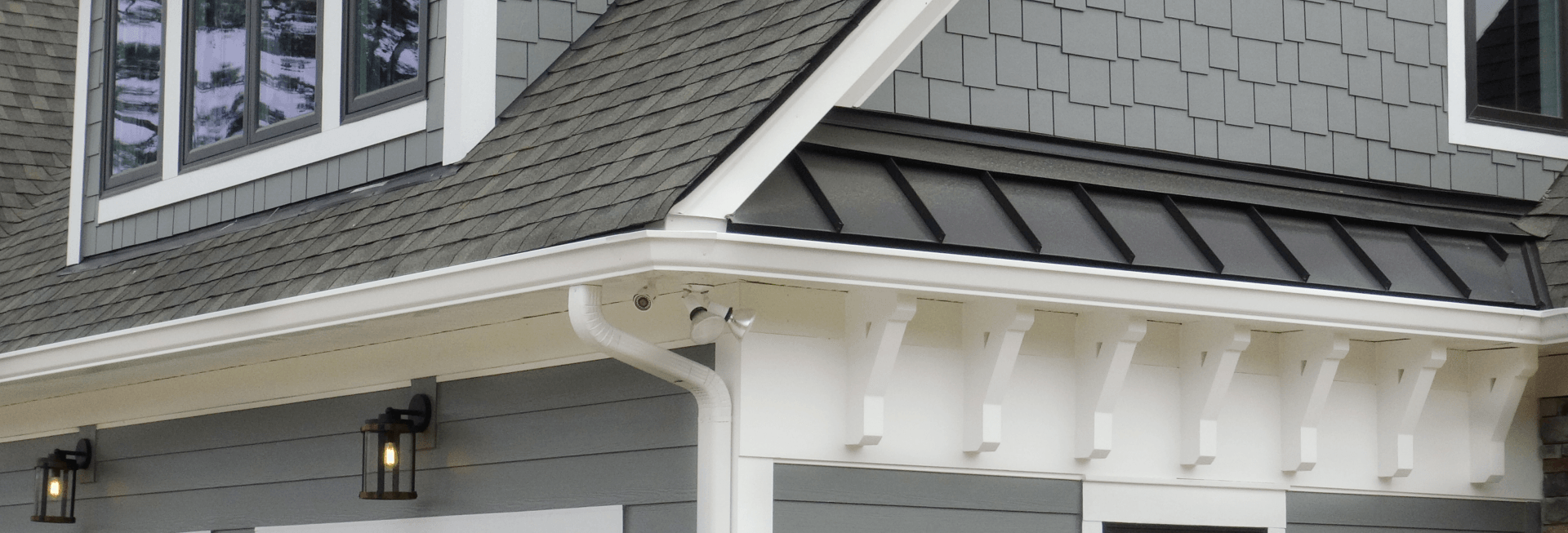 house with gutters