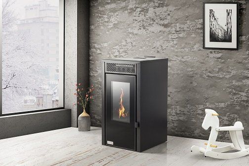 Pelletkachel met buffervat