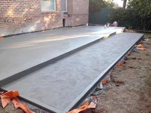 concrete patio