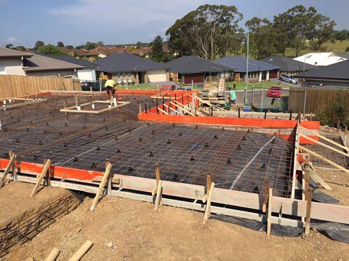 concrete slab groundwork