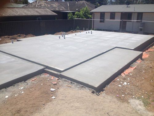 concrete slab patio