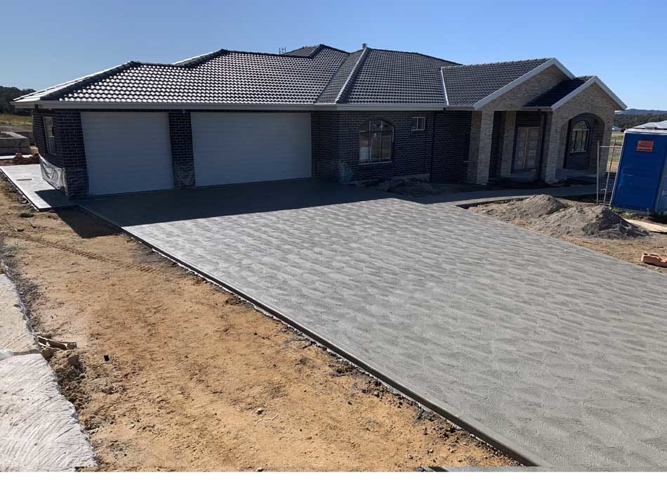 colored red concrete