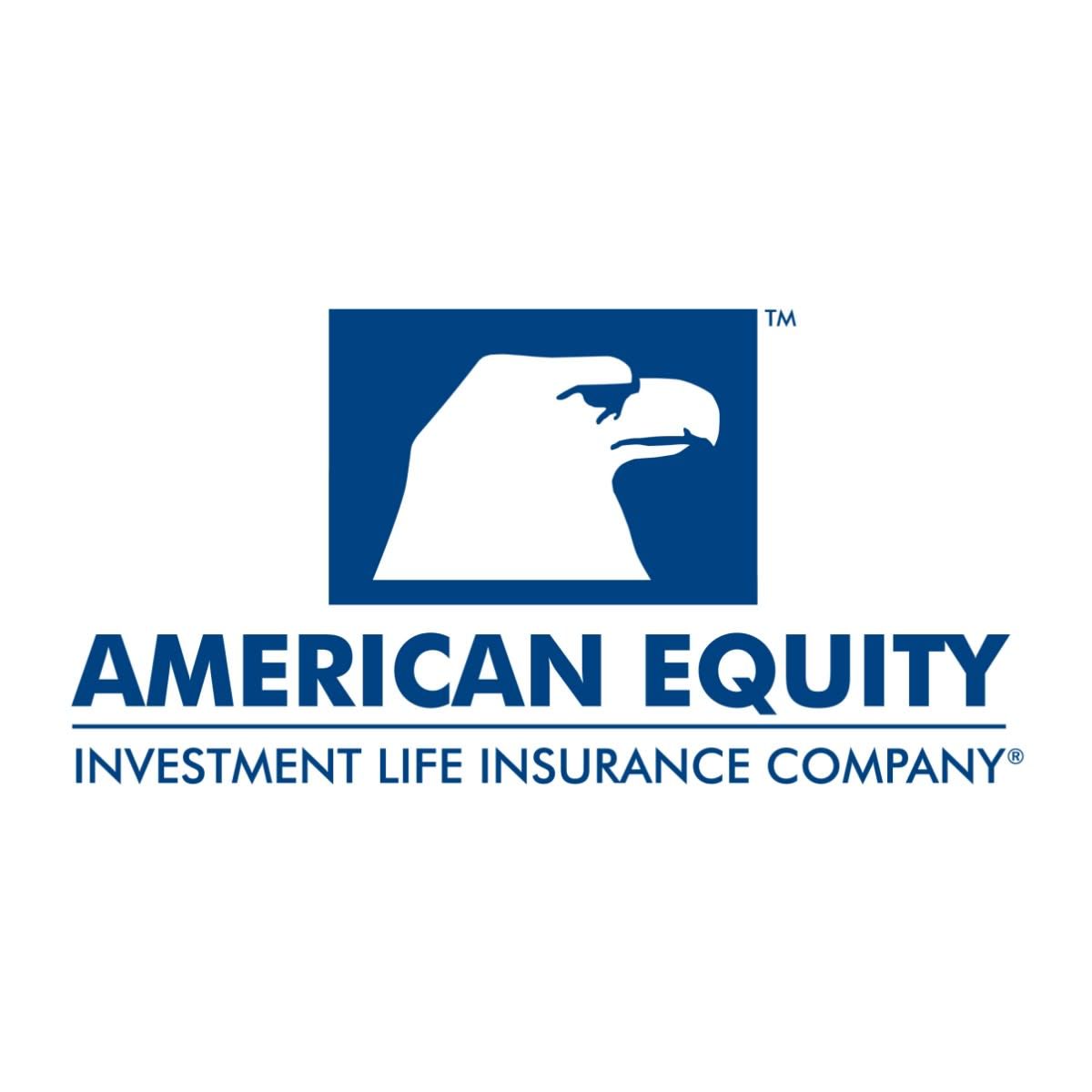 The american equity investment life insurance company logo has an eagle on it.