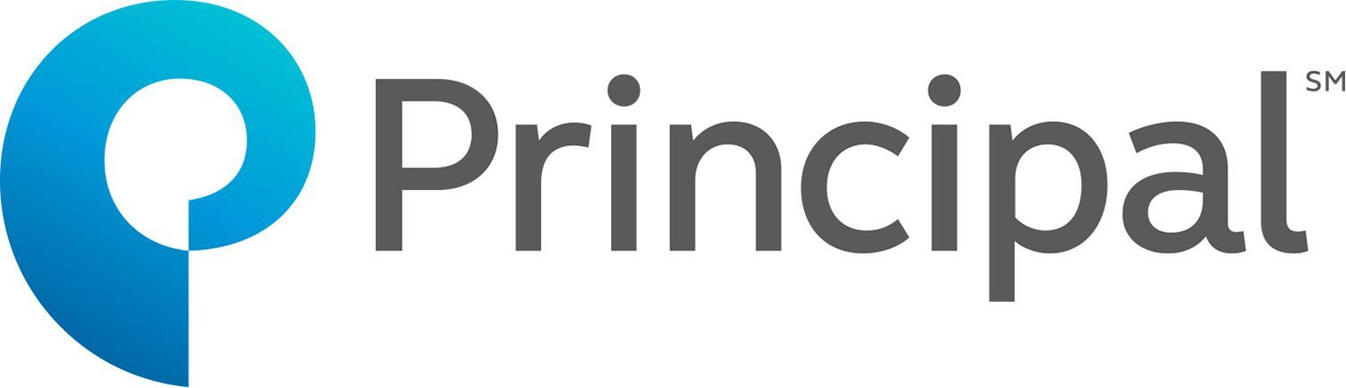 The principal logo has a blue circle in the middle of it.