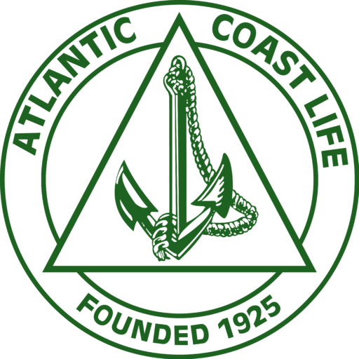 The logo for atlantic coast life was founded in 1925