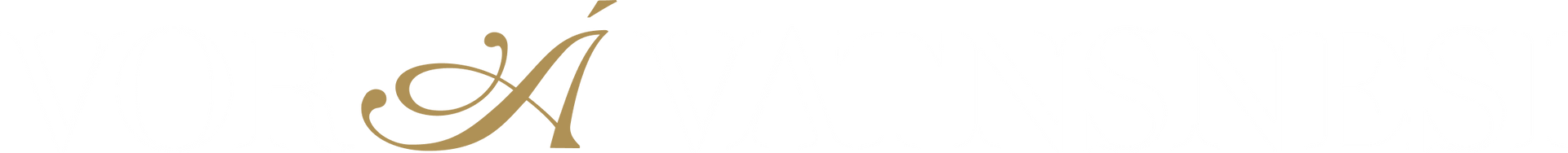 Gulllitaður bókstafur „A“ á hvítum bakgrunni.