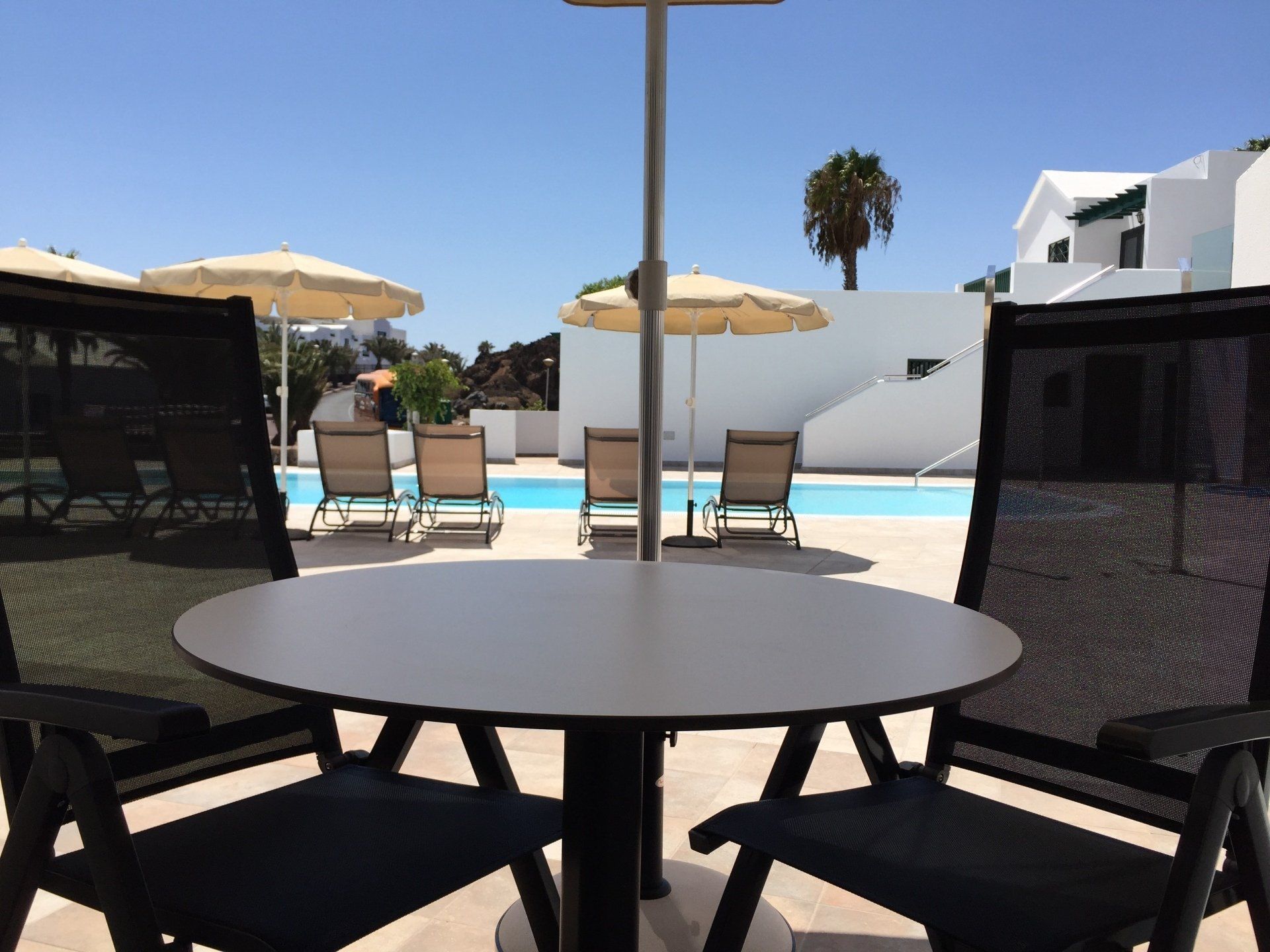 View from the terrace of a ground floor Apartment at Villa Canaima