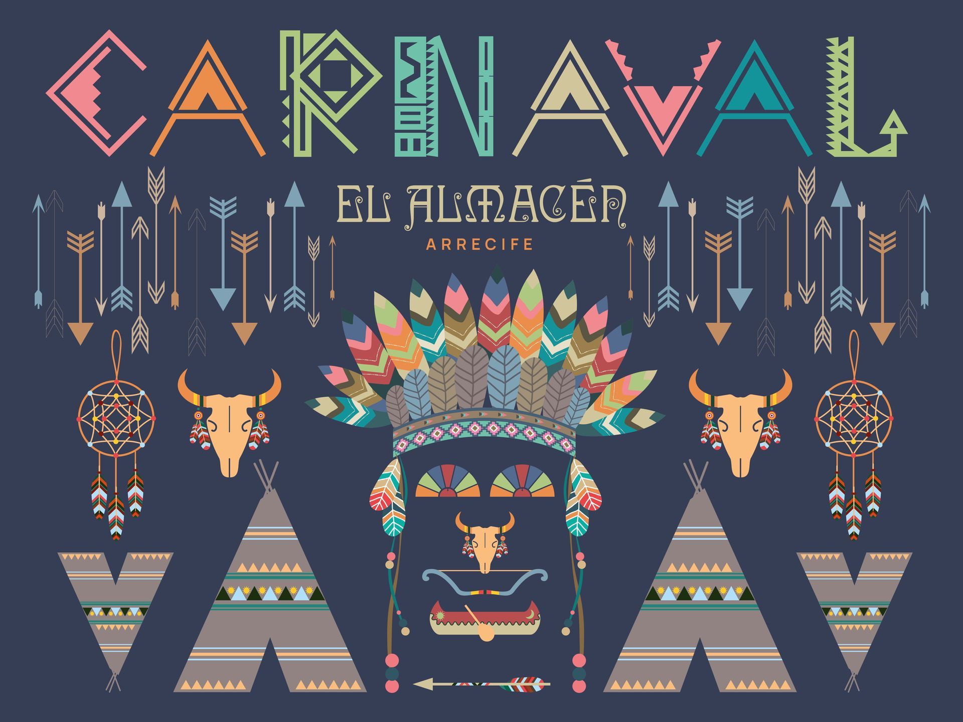 Get ready to immerse yourself in the Day Carnival at the El Almacén Bar, Arrecife, Lanzarote 