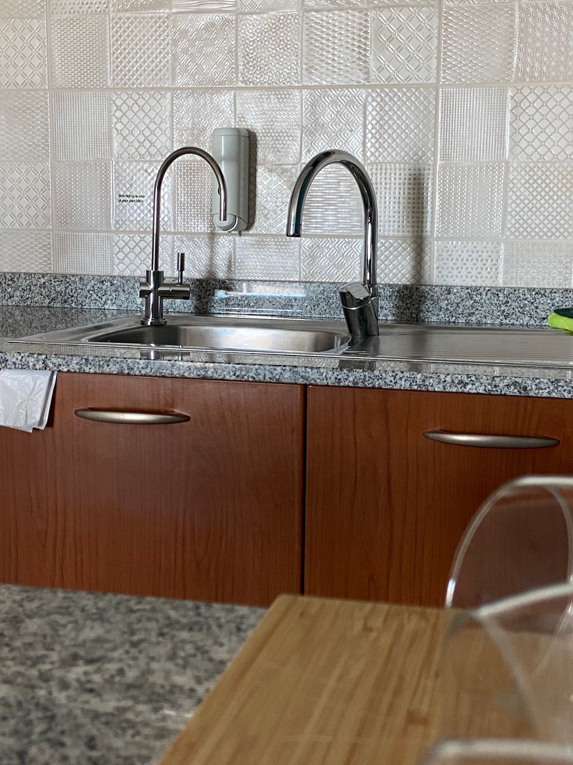 Drinking water agua potable faucet with a water filter Villa Canaima Apartments Lanzarote