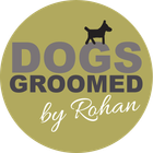 logo for Dogs Groomed by Rohan